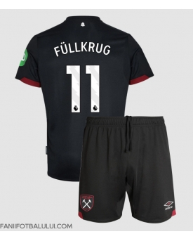 West Ham United Niclas Fullkrug #11 Echipament de Fotbal Replică 2024-25 Copii Deplasare (+ Șorturi)